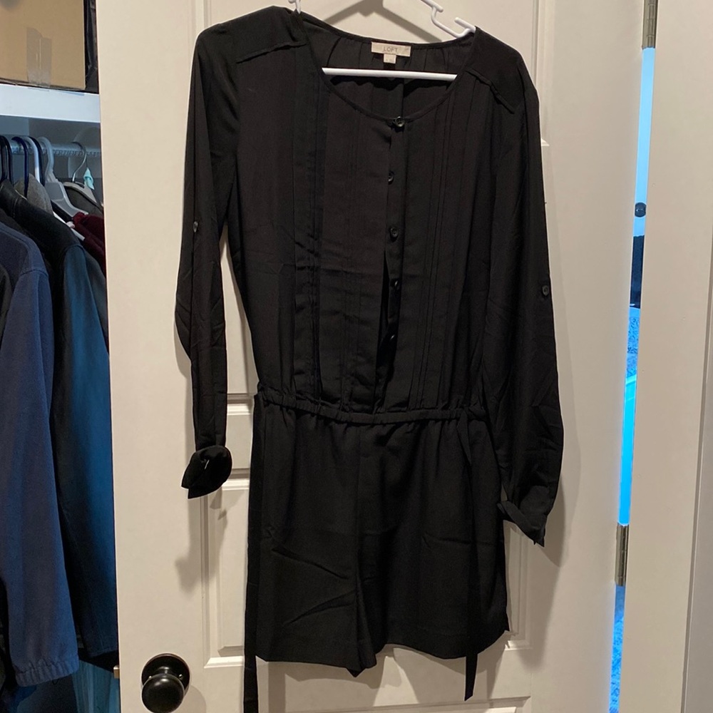 Loft black romper